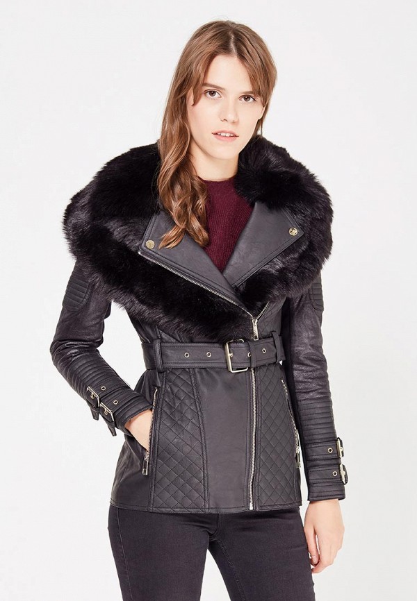 

Куртка кожаная River Island, Черный