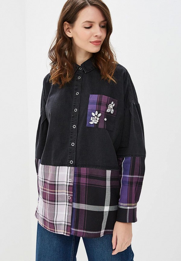 

Рубашка джинсовая River Island, Черный