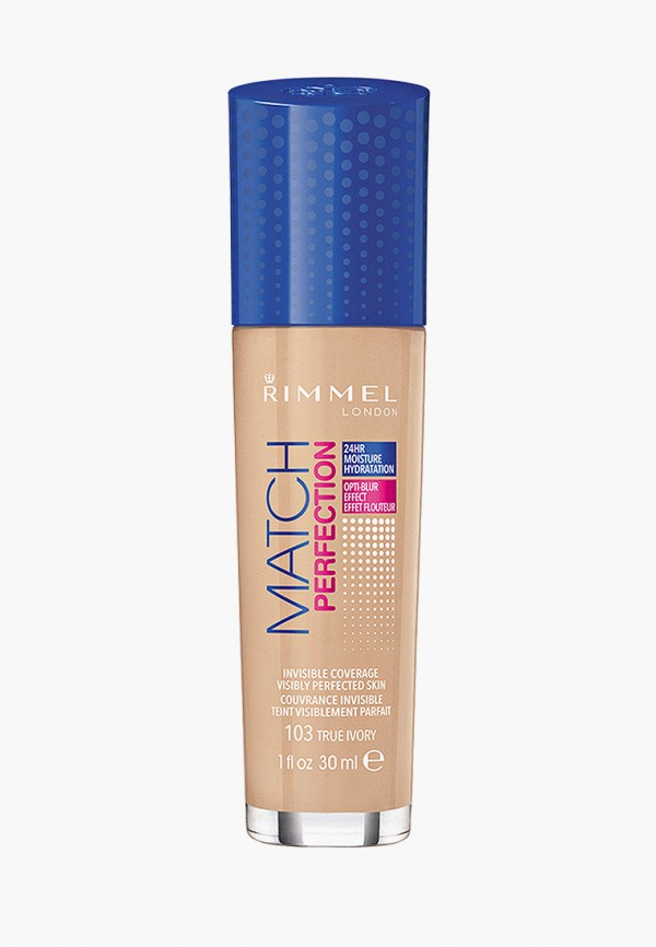 

Тональное средство Rimmel, Бежевый, Match Perfection, тон 103, 30 мл