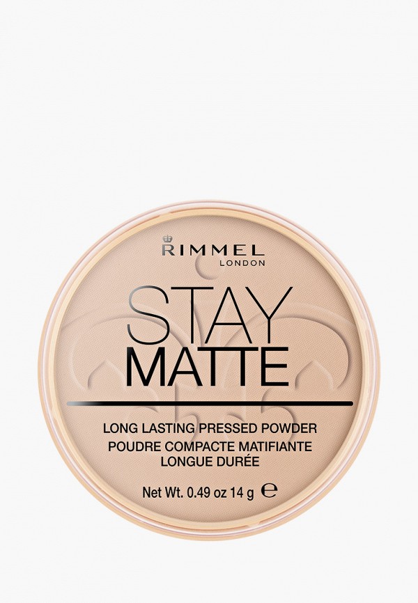 

Пудра Rimmel, Бежевый, Stay Matte Re-pack 005 тон (silky beige)