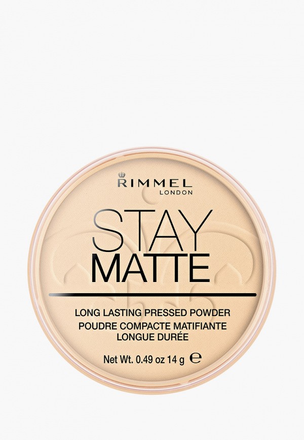 

Пудра Rimmel, Бежевый, Stay Matte, 1 Transparent, 14 гр