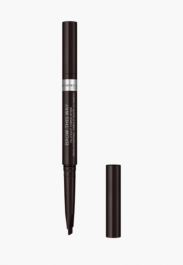 

Карандаш для бровей Rimmel, Коричневый, Brow This Way Fill&Sculpt Тон 003