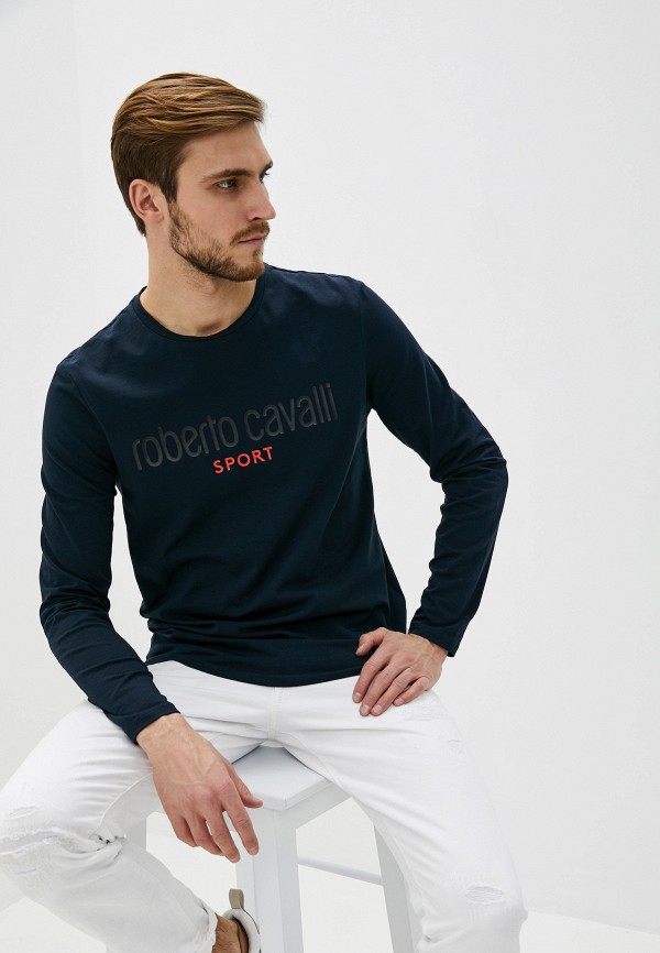 

Лонгслив Roberto Cavalli Sport, Синий
