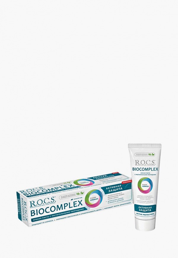 

Зубная паста R.O.C.S, Прозрачный, BIOCOMPLEX Активная защита 94г