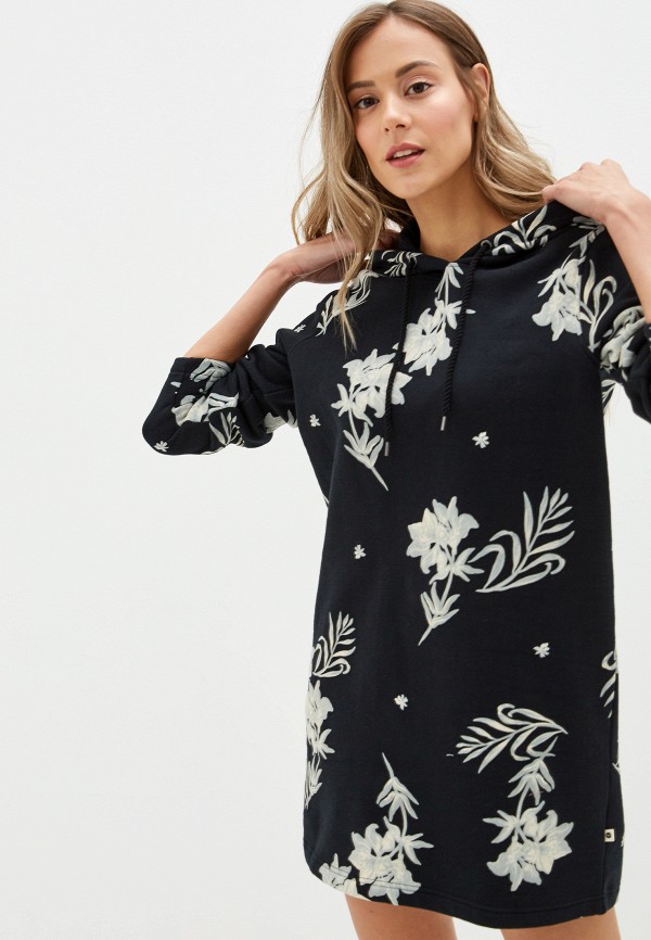 

Платье Roxy, Черный, SNOW DOWN PRINT