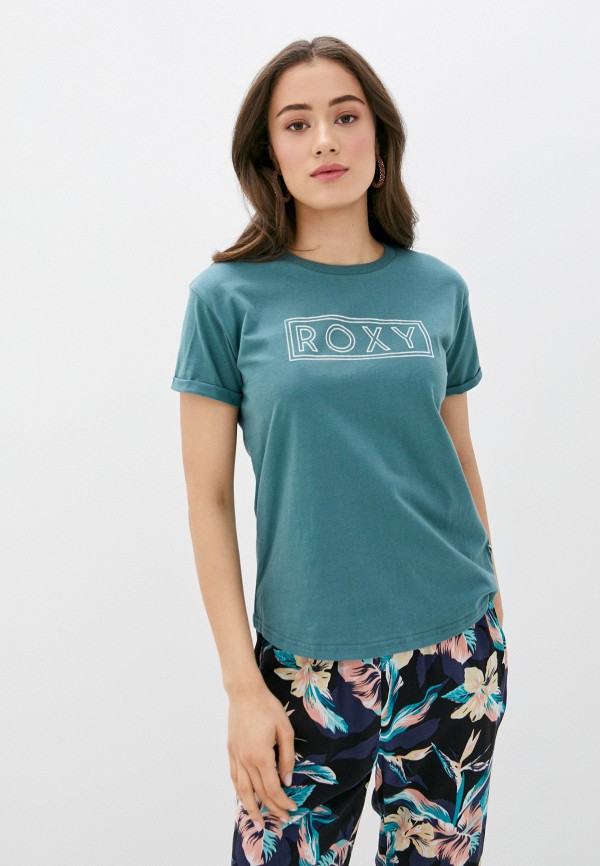 Roxy футболка купить. Erjzt05952 Roxy. Майка Roxy бирюзовый.