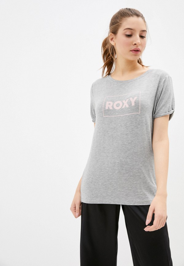 Майка Roxy серая. Футболка Roxy женская. Серая Рокси. Roxy Grey.
