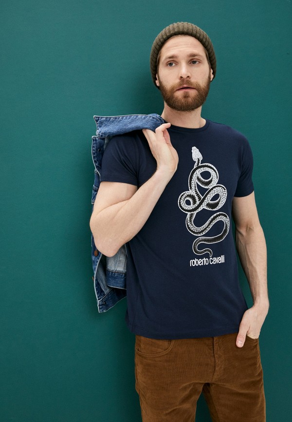 

Футболка Roberto Cavalli, Синий, Roberto Cavalli RO352EMMBKB9