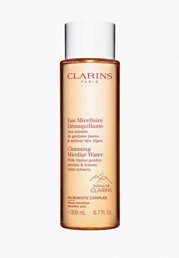

Мицеллярная вода Clarins, Прозрачный, для чувствительной кожи Eau Micellaire Démaquillante, 200 мл