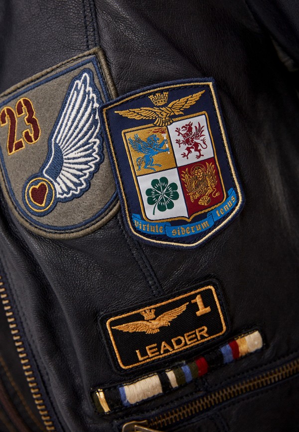 фото Куртка кожаная aeronautica militare