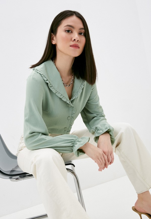 

Блуза Trendyol, Зеленый, Trendyol RTLAAA057901
