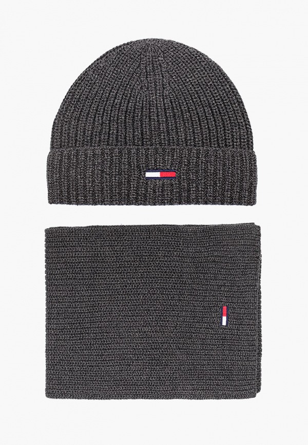 

Шапка и шарф Tommy Jeans, Серый