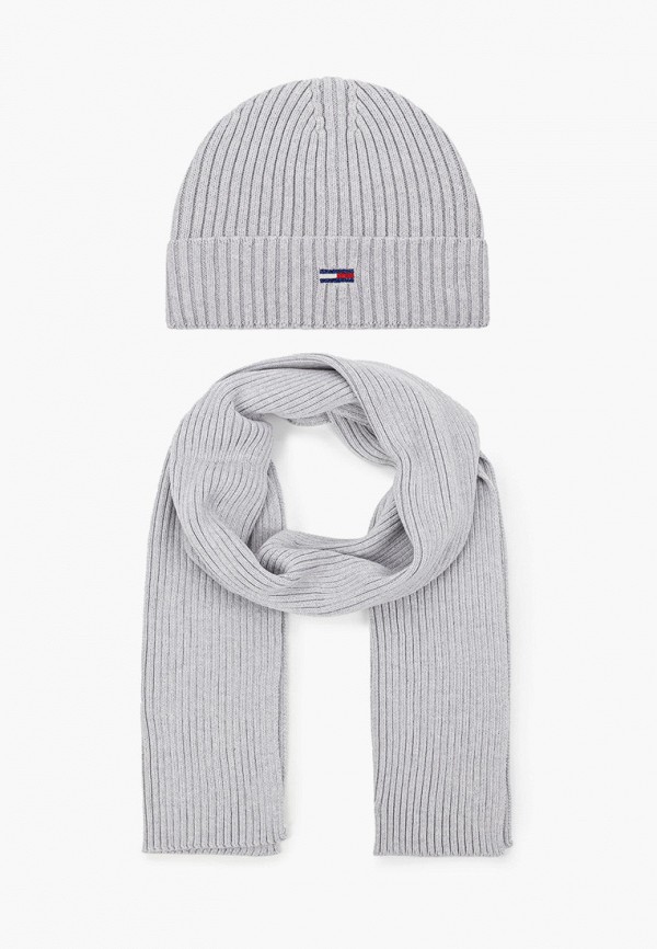 

Шапка и шарф Tommy Jeans, Серый