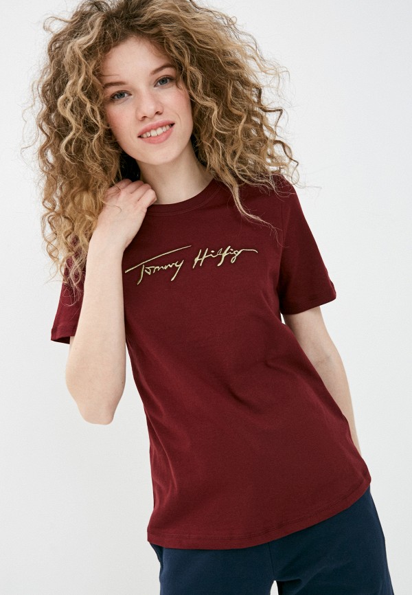 

Футболка Tommy Hilfiger, Бордовый