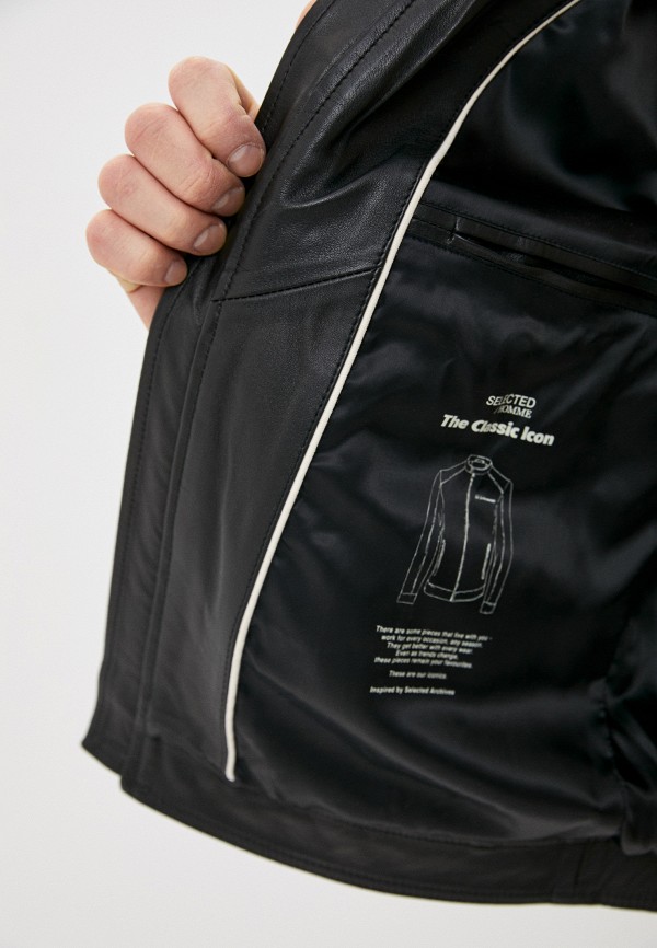 фото Куртка кожаная selected homme