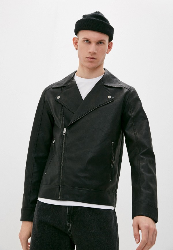 

Куртка кожаная Jack & Jones, Черный
