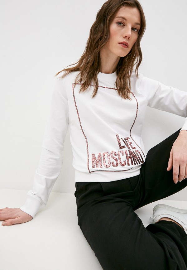 

Свитшот Love Moschino, Белый, Love Moschino RTLAAA296301