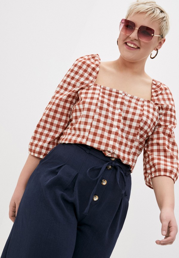 

Блуза Vero Moda Curve, Коричневый