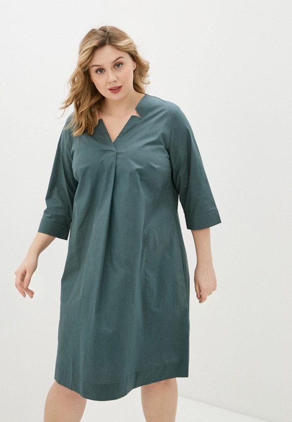 

Платье Ulla Popken, Зеленый, Ulla Popken RTLAAA516701