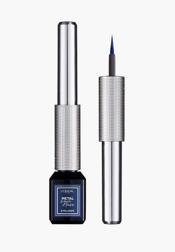 

Подводка для глаз L'Oreal Paris, Синий, матовая, Metal signature, 11 мл