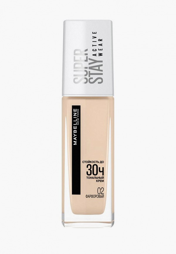 

Тональное средство Maybelline New York, Бежевый, стойкое "Super Stay Active Wear 30Ч", оттенок 02, Фарфоровый, 30 мл