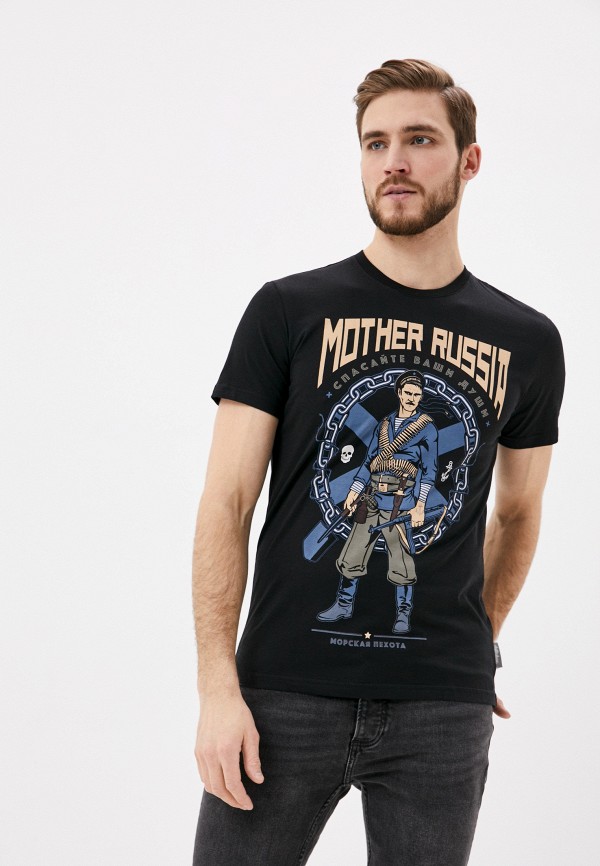

Футболка Mother Russia, Черный, Морпех