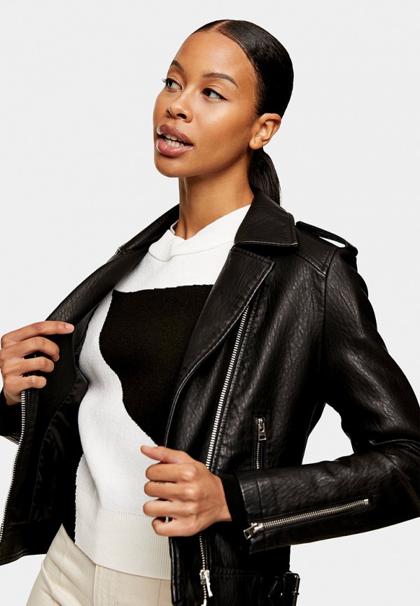 фото Куртка кожаная topshop