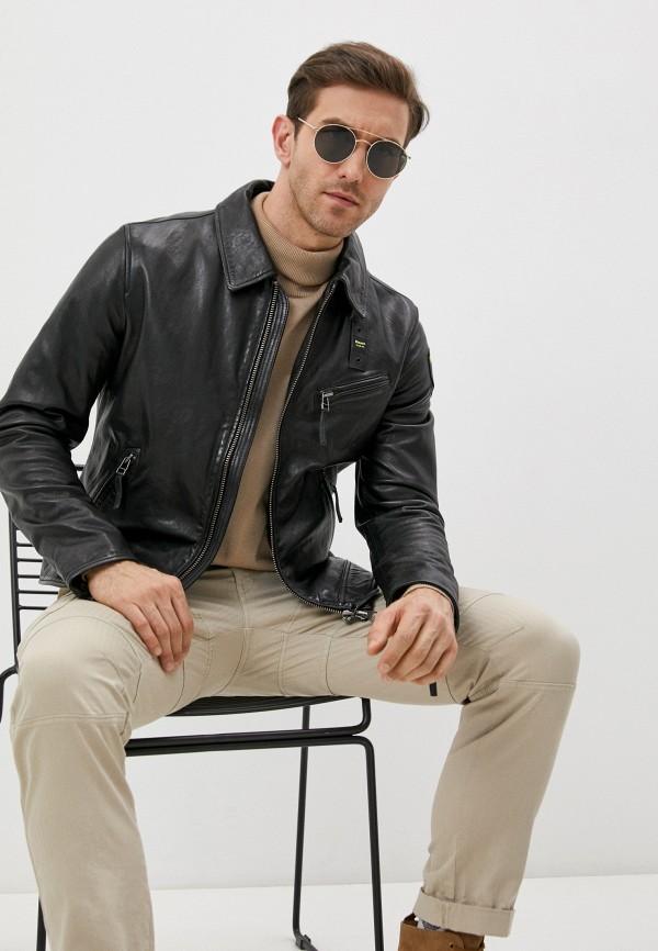 

Куртка кожаная Blauer USA, Черный