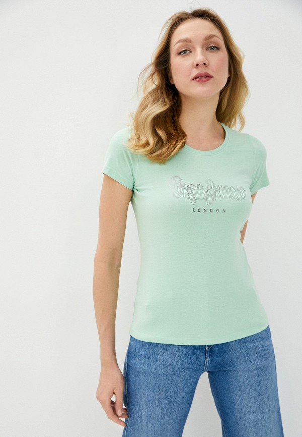 

Футболка Pepe Jeans, Зеленый, ANNA