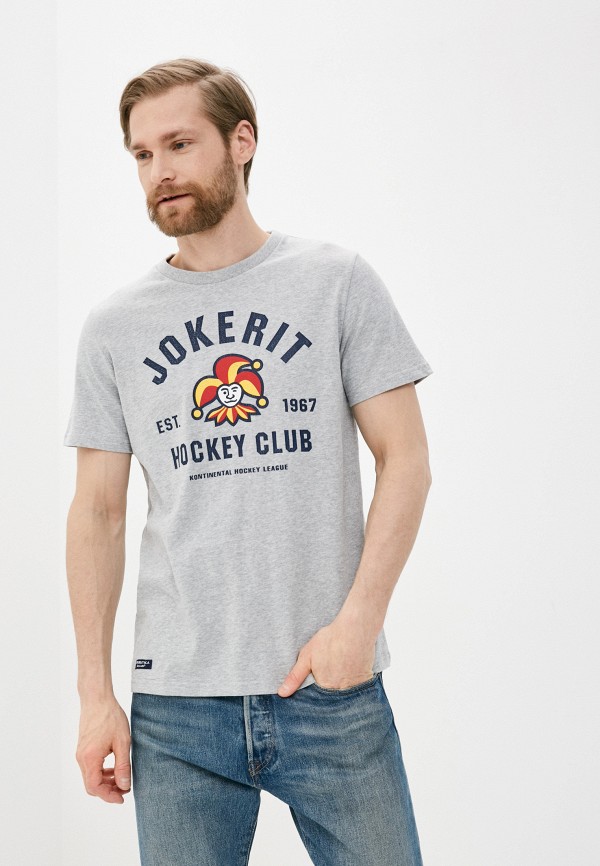 

Футболка Atributika & Club™, Серый, ХК Йокерит
