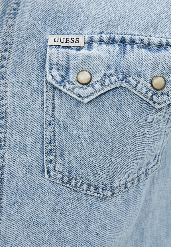 Рубашка джинсовая Guess Jeans M1GH12 R4DL0 Фото 4