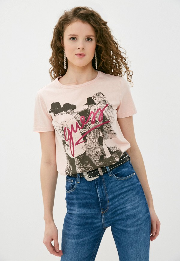 

Футболка Guess Jeans, Розовый, Guess Jeans RTLAAB165301
