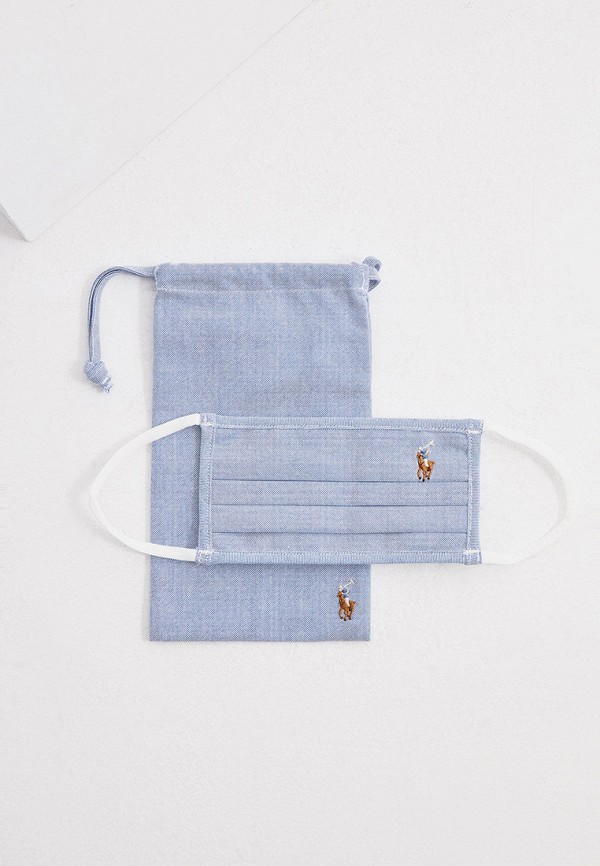 

Маска для лица защитная Polo Ralph Lauren, Голубой, с чехлом