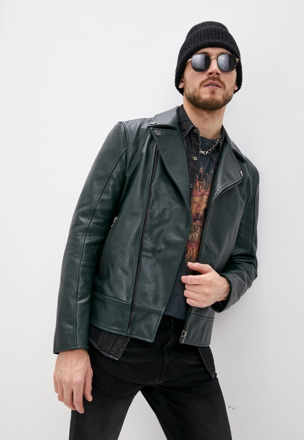 

Куртка кожаная Blouson, Зеленый, Blouson RTLAAB235501
