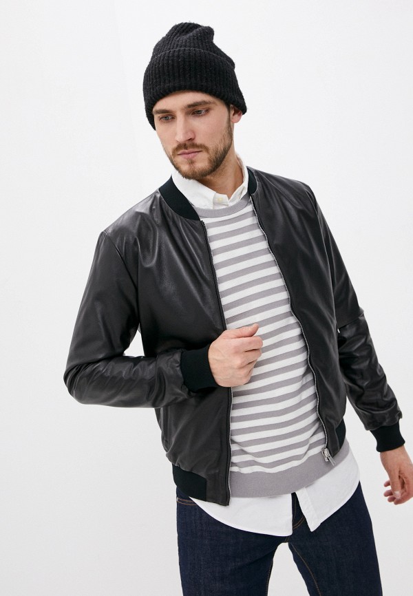 

Куртка кожаная Blouson, Черный, Blouson RTLAAB235601