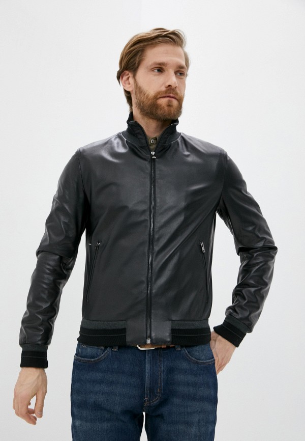 

Куртка кожаная Blouson, Черный