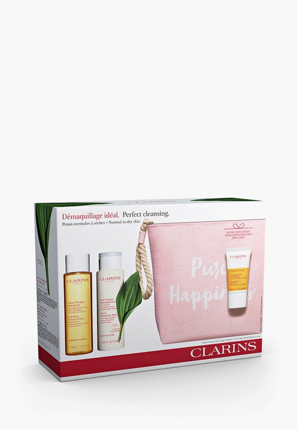 

Набор для ухода за лицом Clarins, Разноцветный, в косметичке