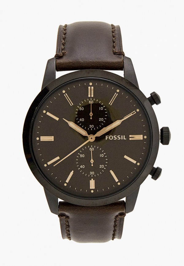 

Часы Fossil, Коричневый, с хронографом, FS5437