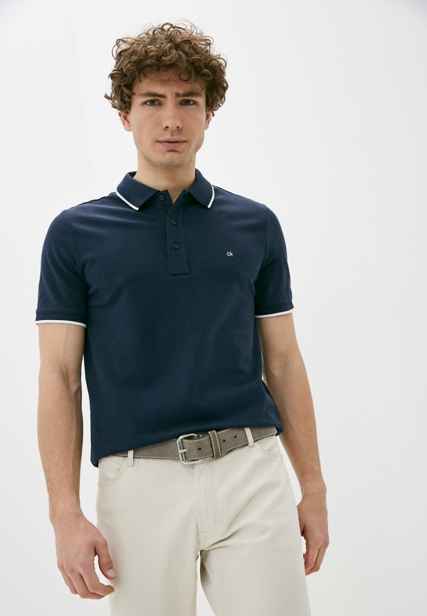 

Поло Calvin Klein, Синий