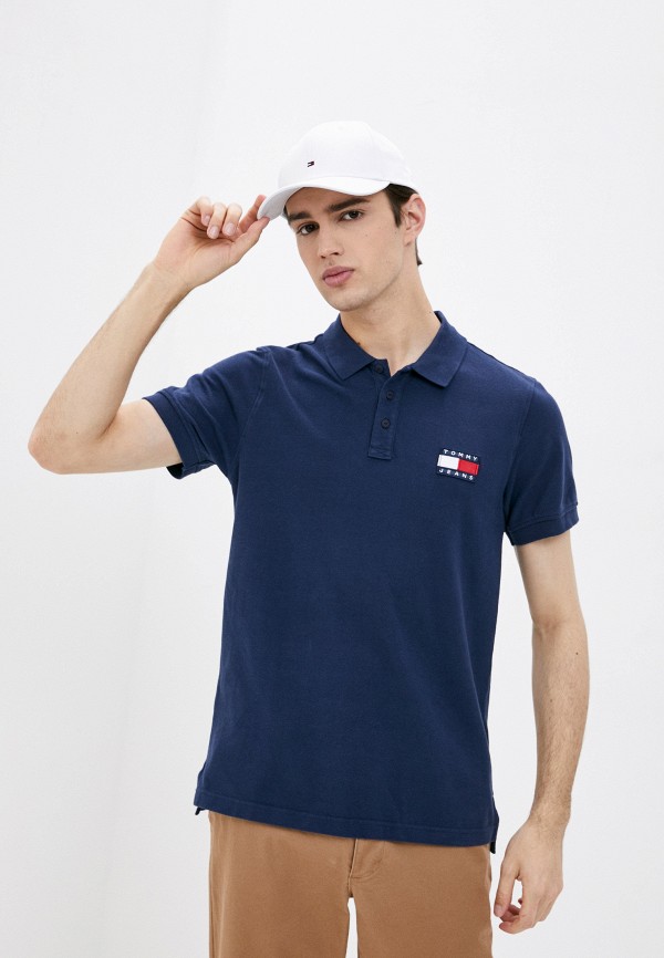 

Поло Tommy Jeans, Синий