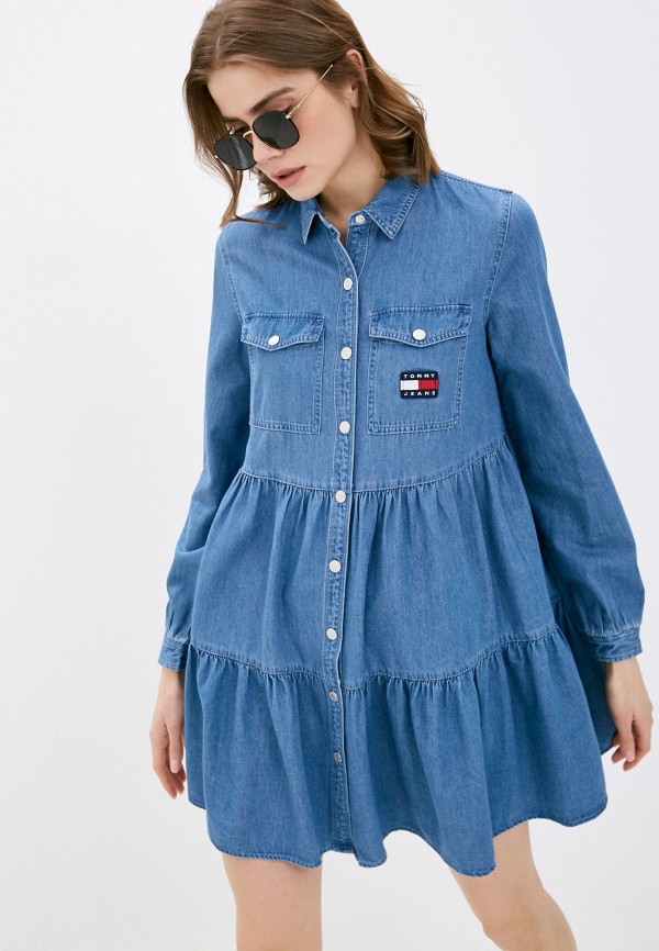 

Платье джинсовое Tommy Jeans, Синий