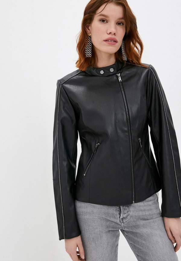 

Куртка кожаная DKNY, Черный