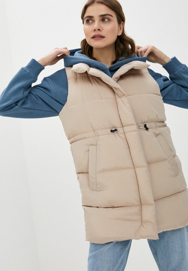 

Жилет утепленный Moda Sincera, Бежевый, Moda Sincera RTLAAB416801