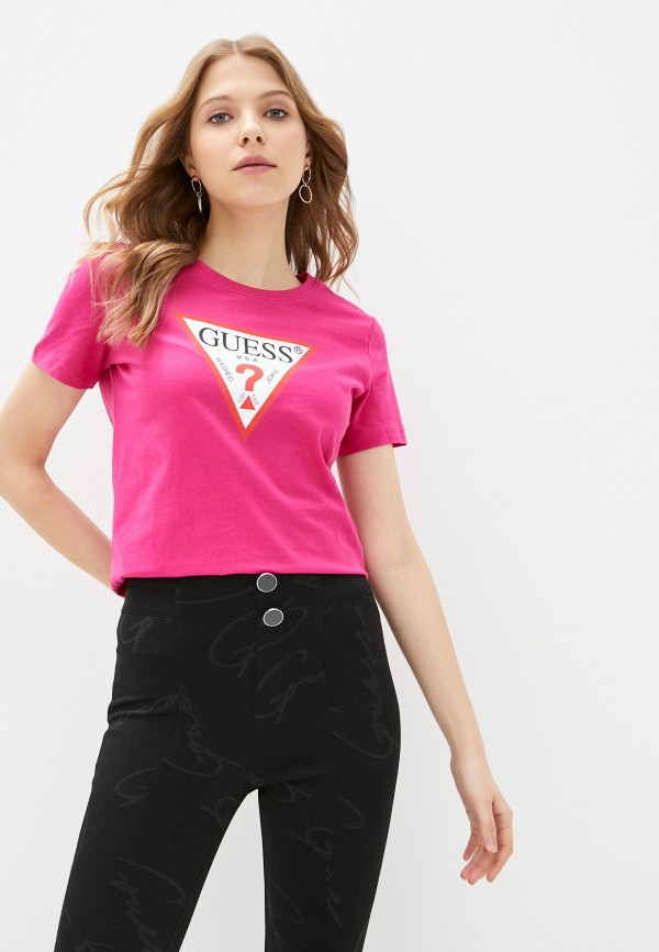 

Футболка Guess Jeans, Розовый