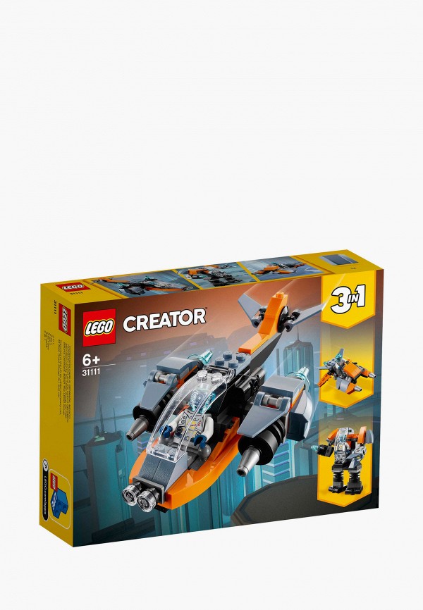 

Конструктор Creator LEGO, Разноцветный, 31111, Cyber Drone, 113 деталей