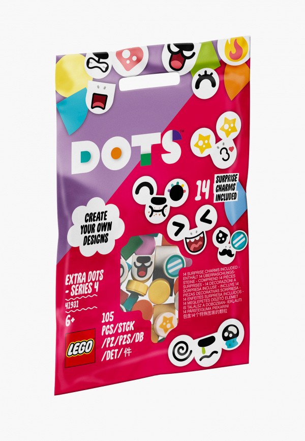 

Конструктор LEGO, Разноцветный, 41931 Extra DOTS - Series 4, 105 деталей