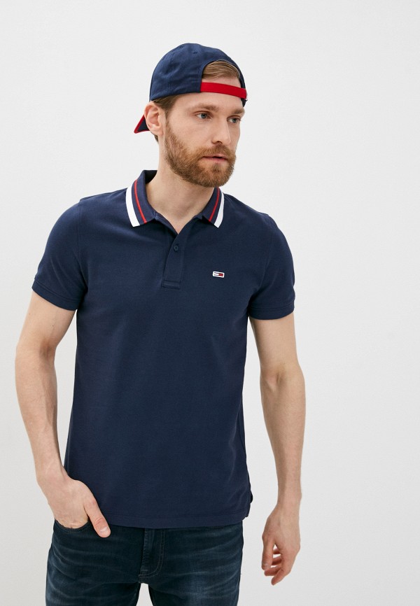 

Поло Tommy Jeans, Синий
