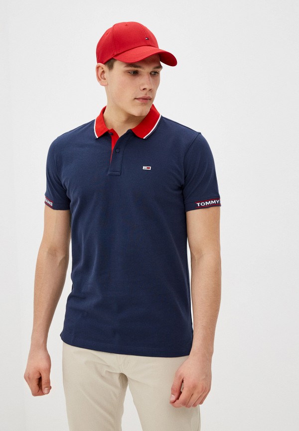 

Поло Tommy Jeans, Синий