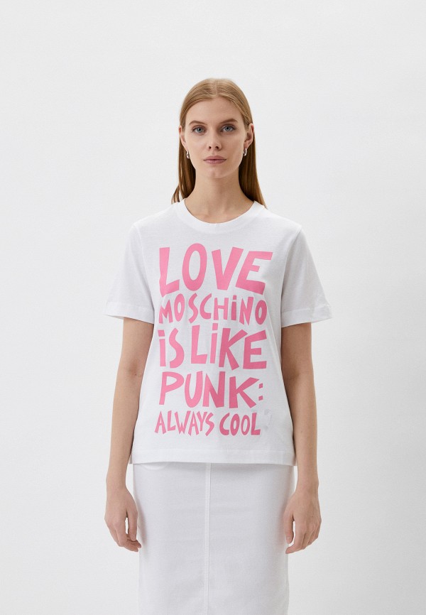 

Футболка Love Moschino, Белый, Love Moschino RTLAAB756402