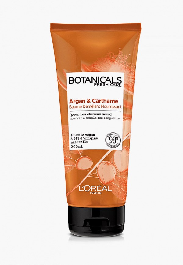 

Бальзам для волос L'Oreal Paris, Прозрачный, "Botanicals Дикий Шафран", для сухих волос, питательный, 200 мл, без парабенов, силиконов и красителей
